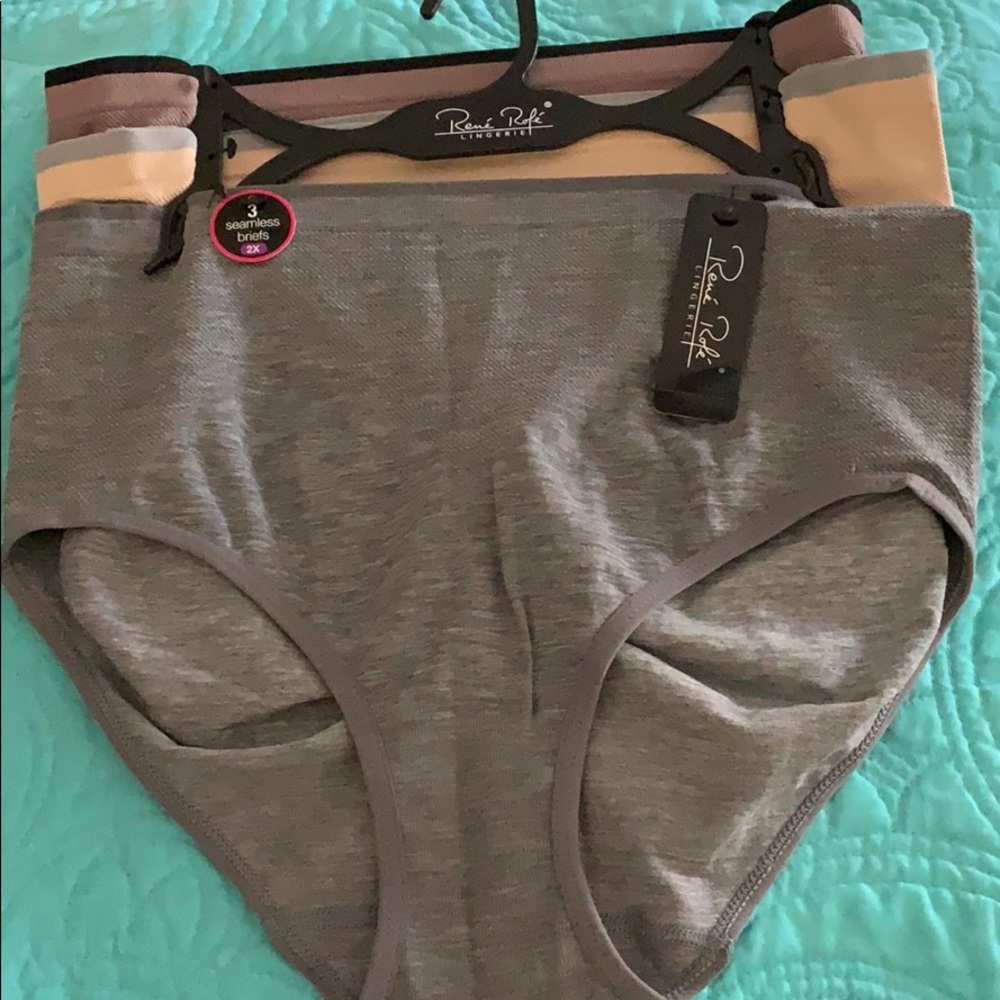 NWT Rene Rofe 3 pack plus size seamless panties